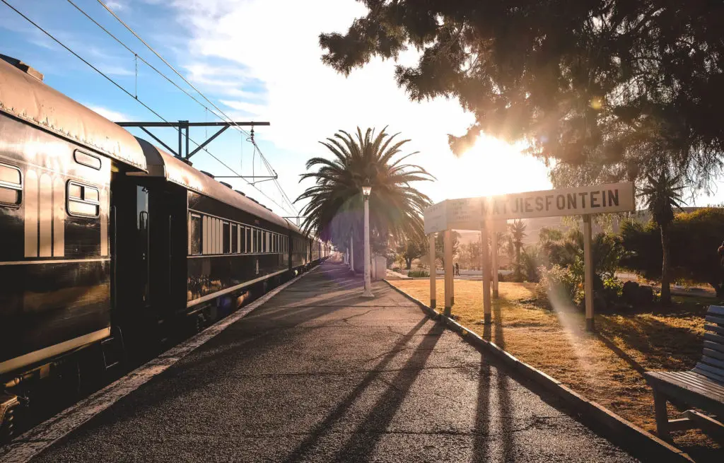 Voyage train Afrique du Sud - Gare de Matjiesfontein