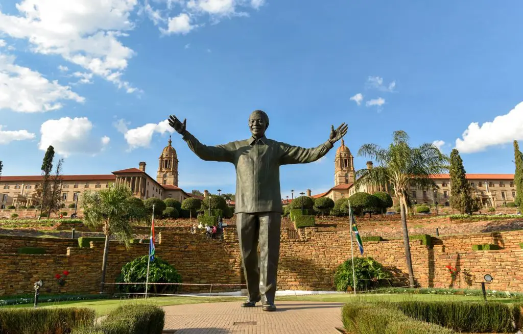 Voyage train Afrique du Sud - Statue Nelson Mandela - Union Buildings - Pretoria