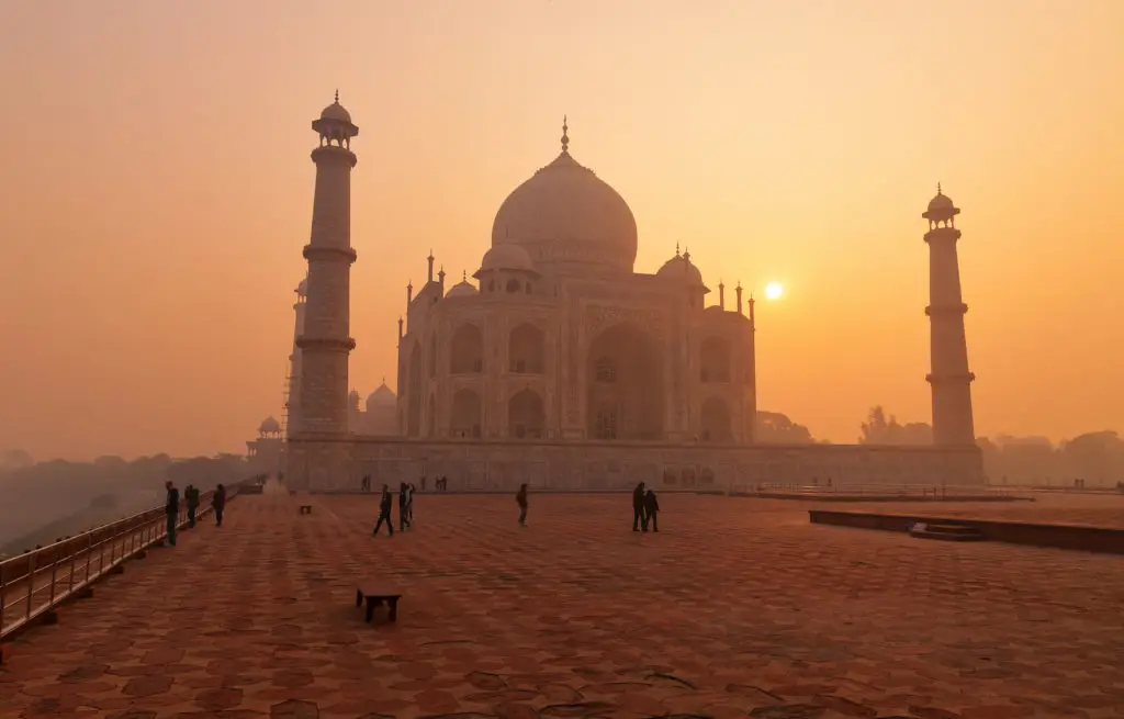 Voyage train Inde - Agra - Taj Mahal - Sunrise