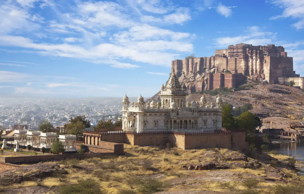 Voyage train Inde - Jodhpur - Fort Mehrangarh - Mausolée Jaswant Thhada