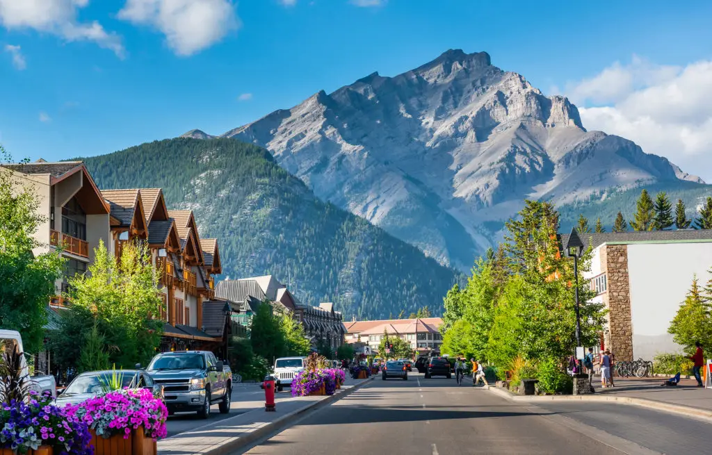 Voyage train Canada - Ville de Banff